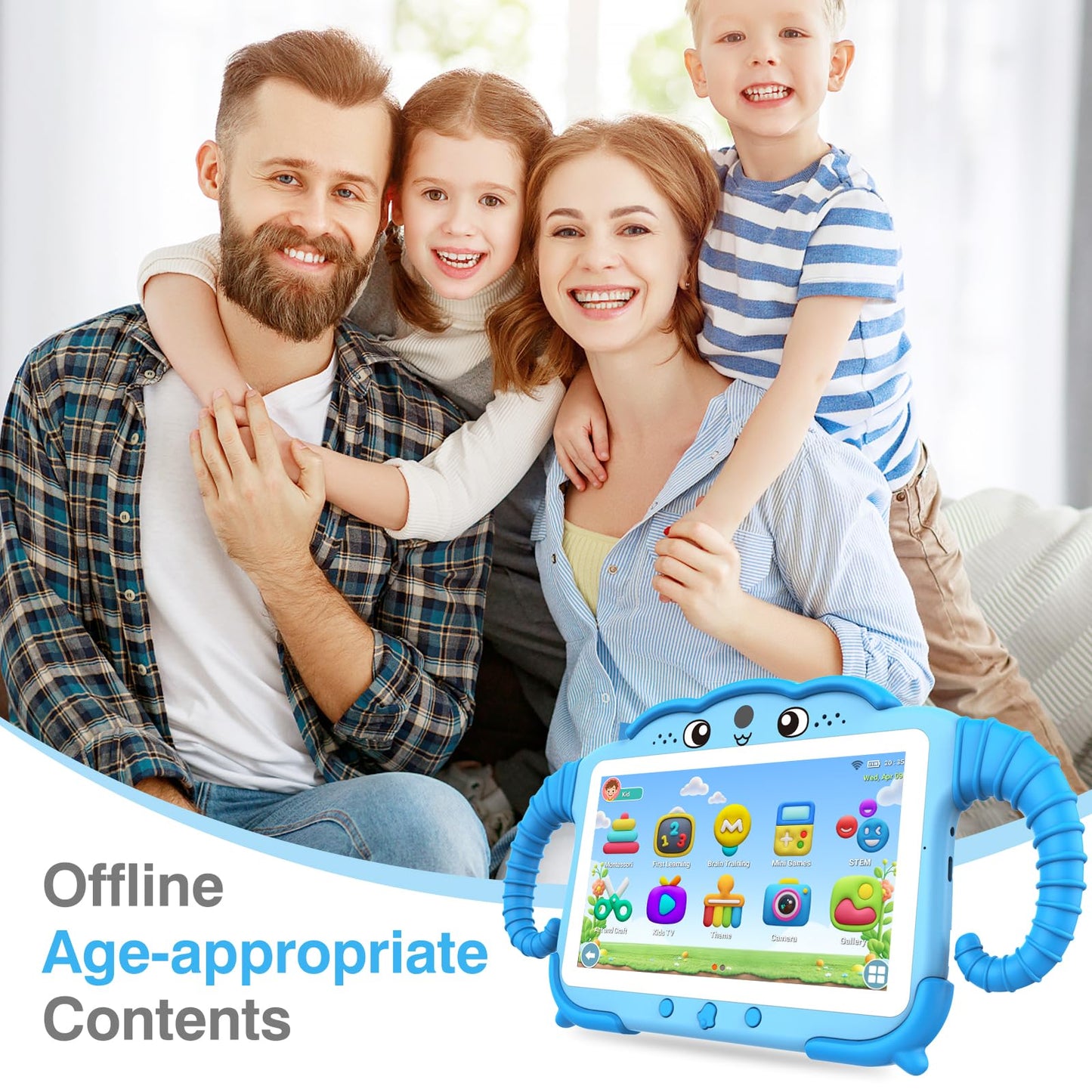 Tablet for Kids 7IN Kids Tablet for Toddlers 32GB Toddler Tablet for Children Android Kids Learning