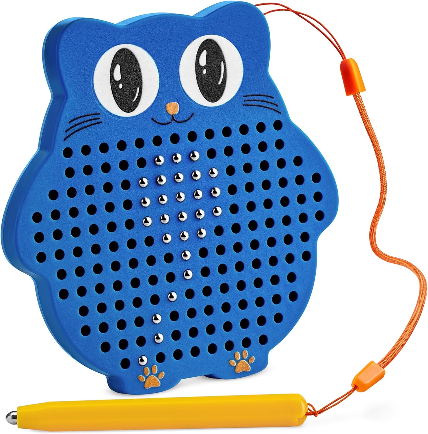 Magnetic Drawing Board for Kids & Toddlers with Beads and Magnet Stylus Pen - Magnetic Travel Toy