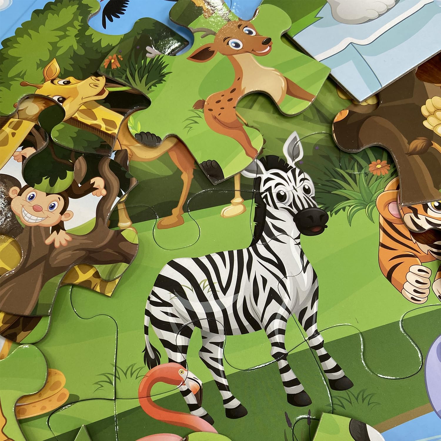 Jumbo Floor Puzzle for Kids, Large Jigsaw Puzzles 35 Piece for Kids Ages 3-5,Preschool Learning &