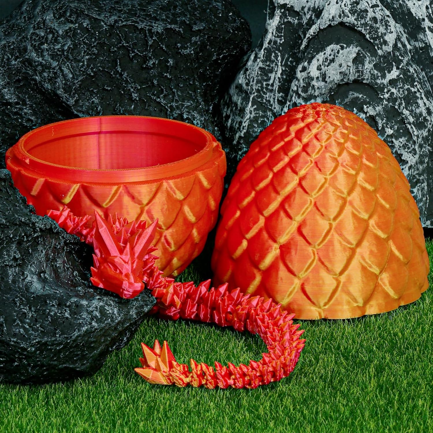 Dragon Eggs with Dragon Inside, 3D Printed Surprise Funny Gifts for Kids, Boys, Girls, Articulated