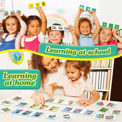 Sequencing Puzzle Cards,Sequence Board Game for Kids,Speech Therapy Materials for