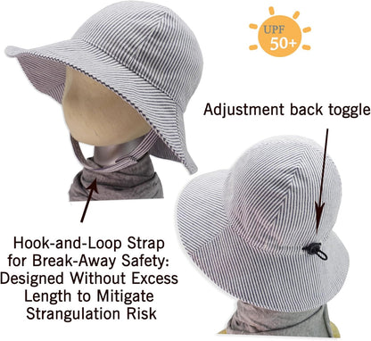 Keepersheep Baby Reversible Baseball Cap Infant Sun Hat, Cotton Knit Soft Brim for Infant Toddler