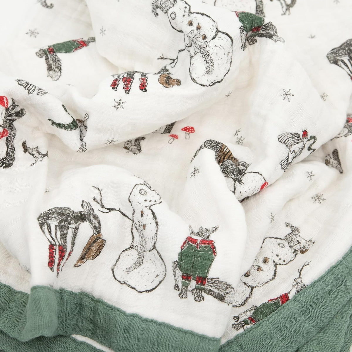 Little Unicorn Premium Quilted Throw | Super Soft, Multi-Layered Muslin XL Blanket| Great for Kids