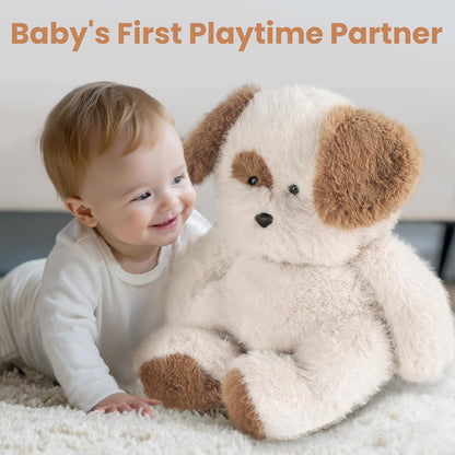 iPlay, iLearn Dog Stuffed Animal, Soft Plush Baby Toy, Infant 18" Big Cute Fluffy Puppy Toy, Ultra