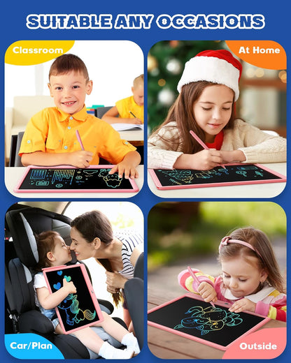 Bravokids 15 Inch LCD Writing Tablet for 3 Year Olds - Electronic Drawing Pad and Doodle Board as