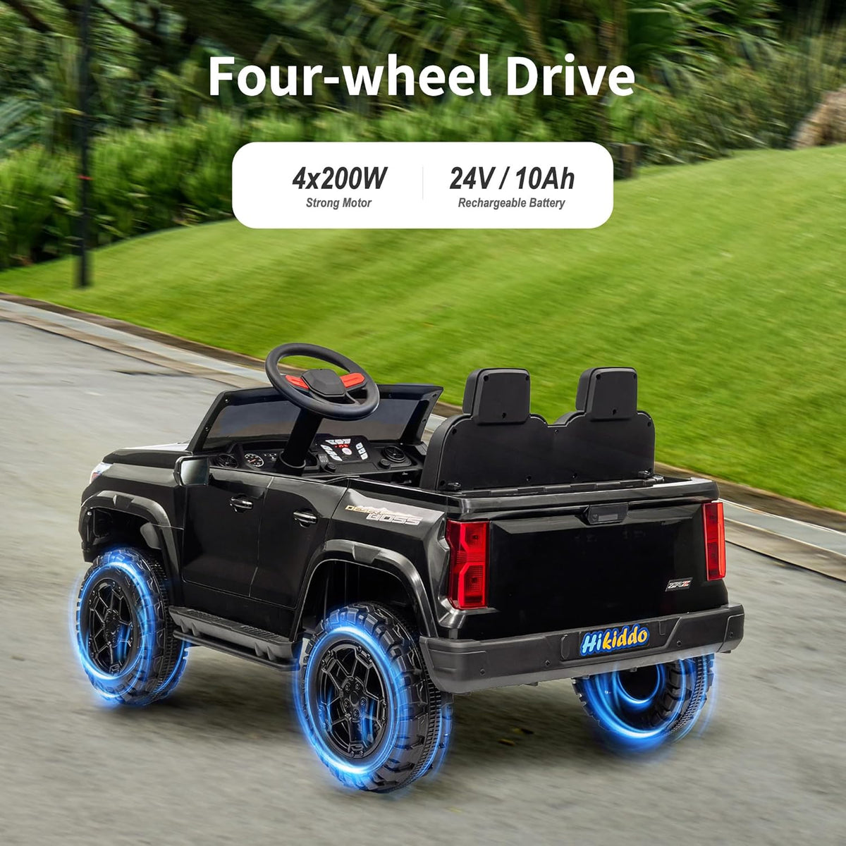 24V 10Ah Ride on Toy for Big Kids, 4WD 2 Seater Electric SUV Kids Car to Drive w/Remote Control