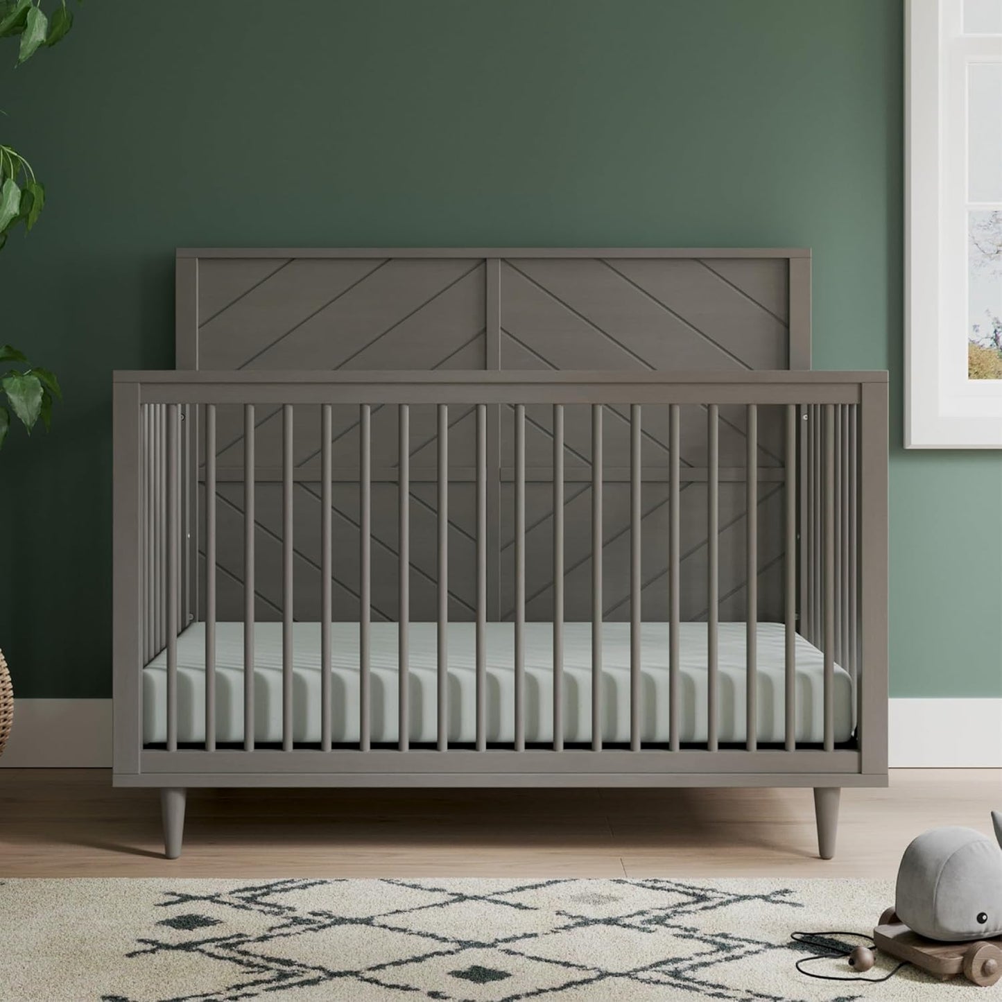 Child Craft Surrey Hill 4-in-1 Convertible Crib, Baby Crib Converts to Day Bed, Toddler Bed and