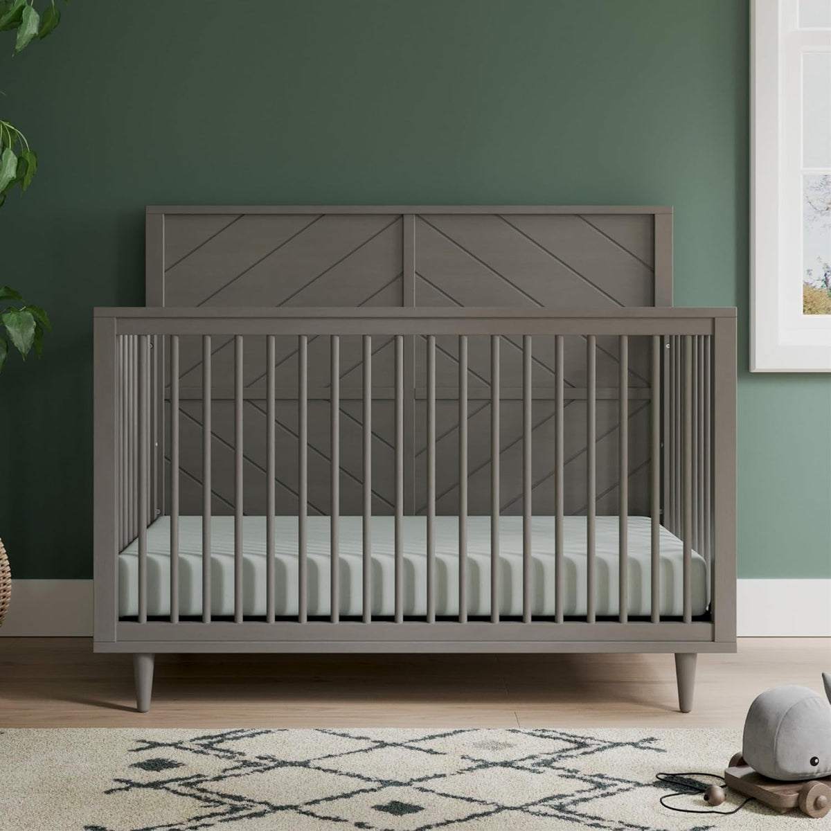 Child Craft Surrey Hill 4-in-1 Convertible Crib, Baby Crib Converts to Day Bed, Toddler Bed and