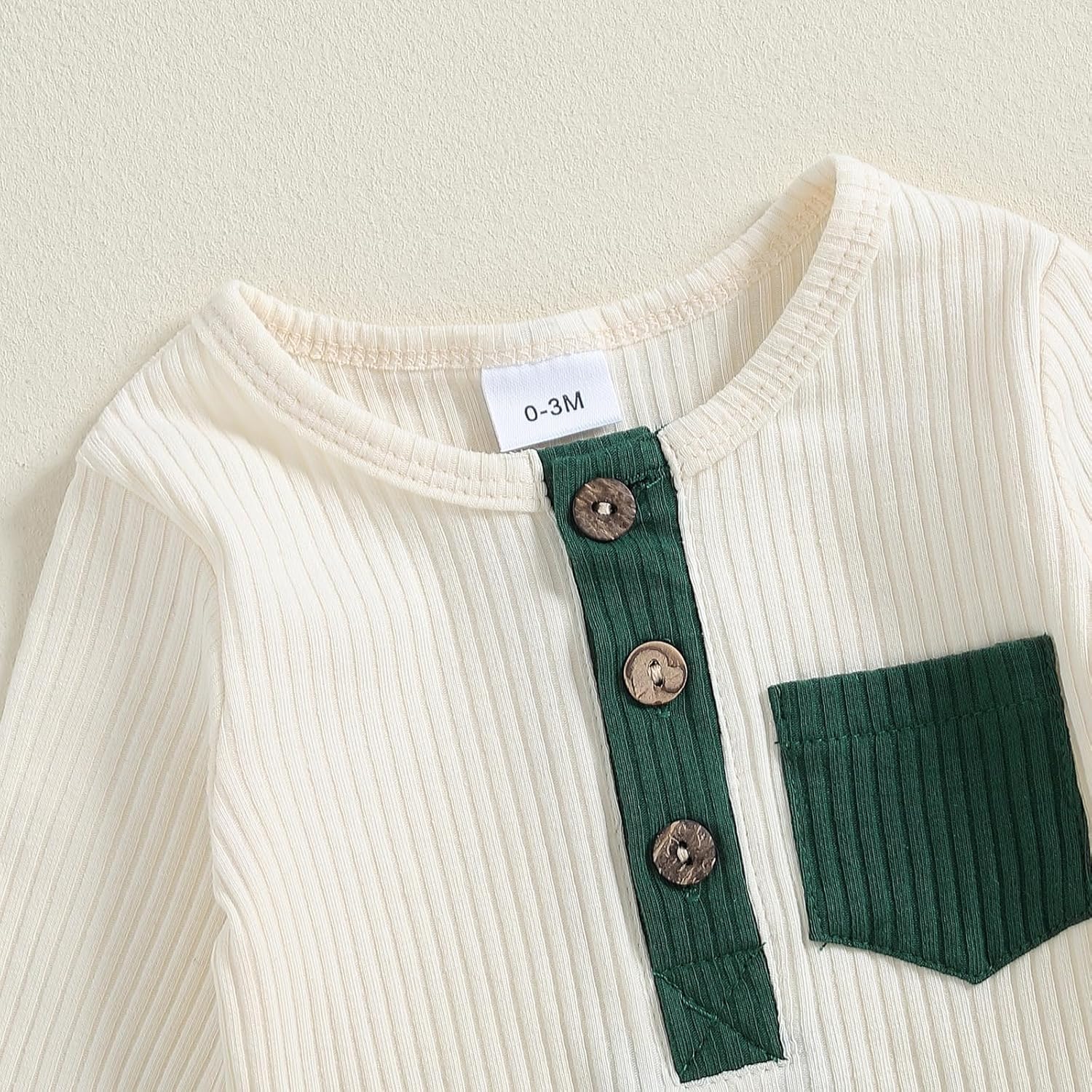fhutpw Baby Boy Clothes 3 6 12 18 Months Ribbed Knitted Long Sleeve Romper and Pants Sets Newborn