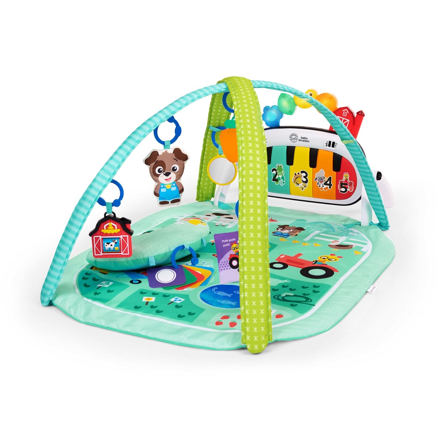 Baby Einstein Farm Explorers 4-in-1 Kickin’ Tunes Musical Meadow Music & Language Discovery Gym