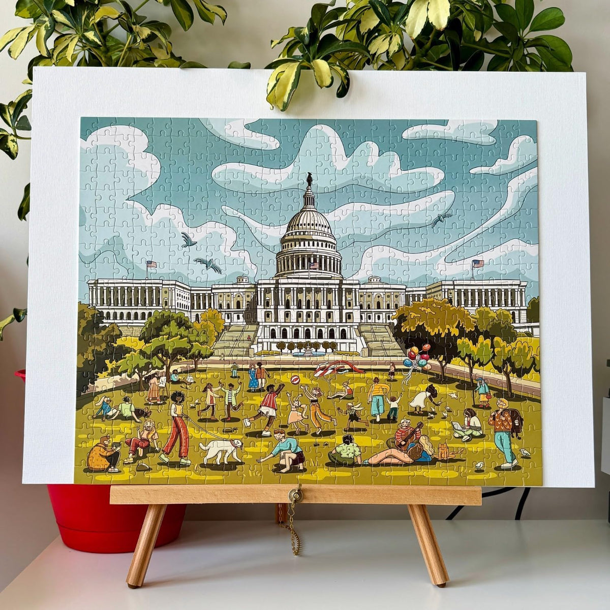 500 Piece Jigsaw Puzzle - United States Capitol - Washington, D.C. – 15.8 x 19.7 inches – Premium