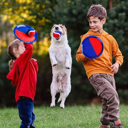 EVERICH Upgraded Toss and Catch Ball Game Set - Indoor and Outdoor Games for Kids 3-12, Beach Sand