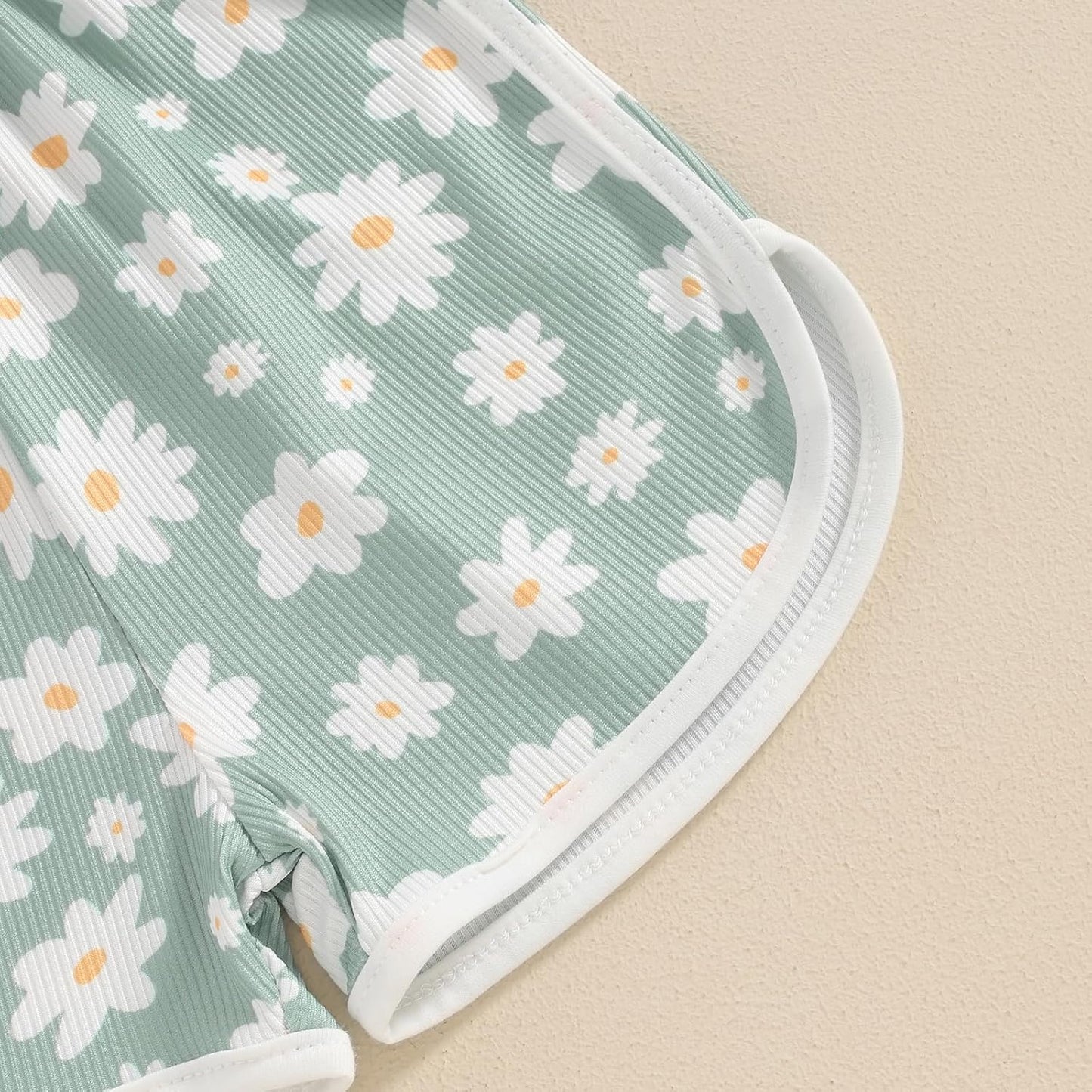 WZTYYDS Toddler Baby Girl Summer Clothes Floral Romper Tie-Up Strap Halter Jumpsuit Infant Summer