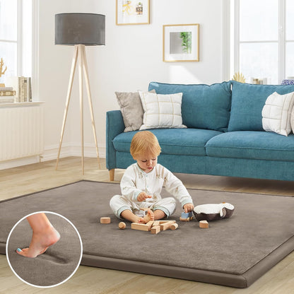 Baby Play Mat for Floor Tummy Time Nursery Rug Muscle Area Rug Playroom Rug Tatami 50 * 50" Memory