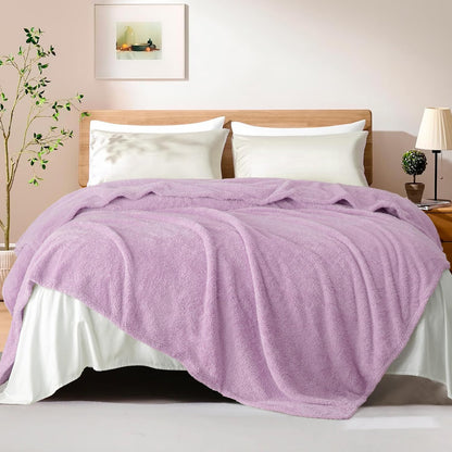 Exclusivo Mezcla Fleece Blanket for Couch, Soft and Cozy Twin Blankets for Women Men Girls Kids