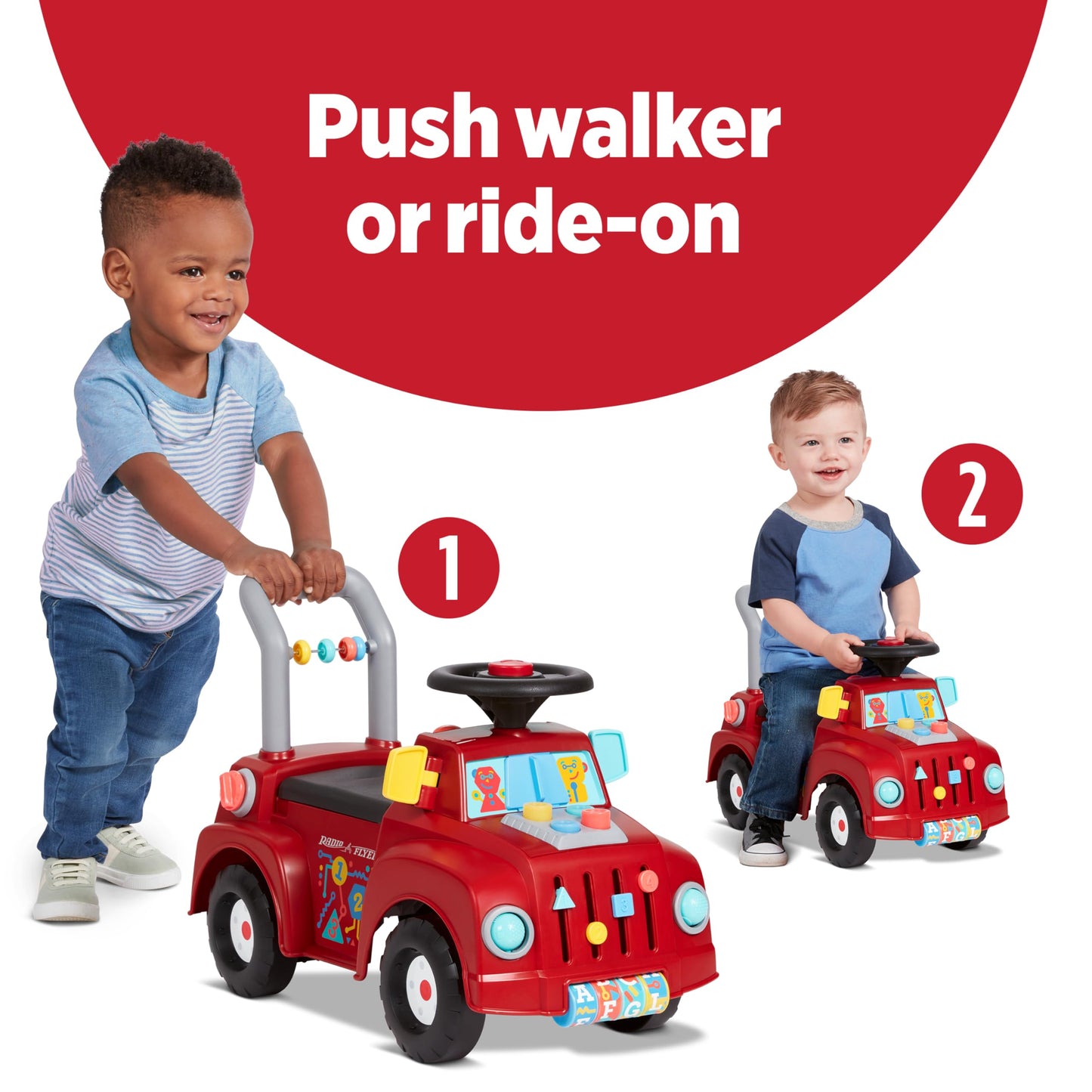 Radio Flyer Tinker Truck, for Toddlers 1-3, Toddler Ride On Toys