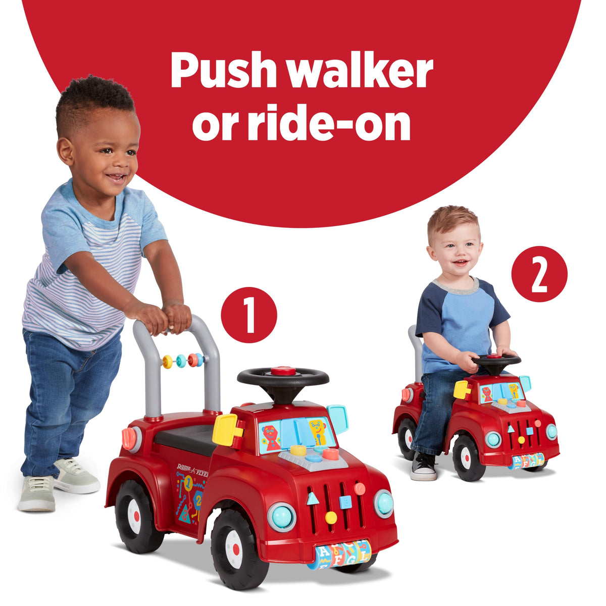 Radio Flyer Tinker Truck, for Toddlers 1-3, Toddler Ride On Toys