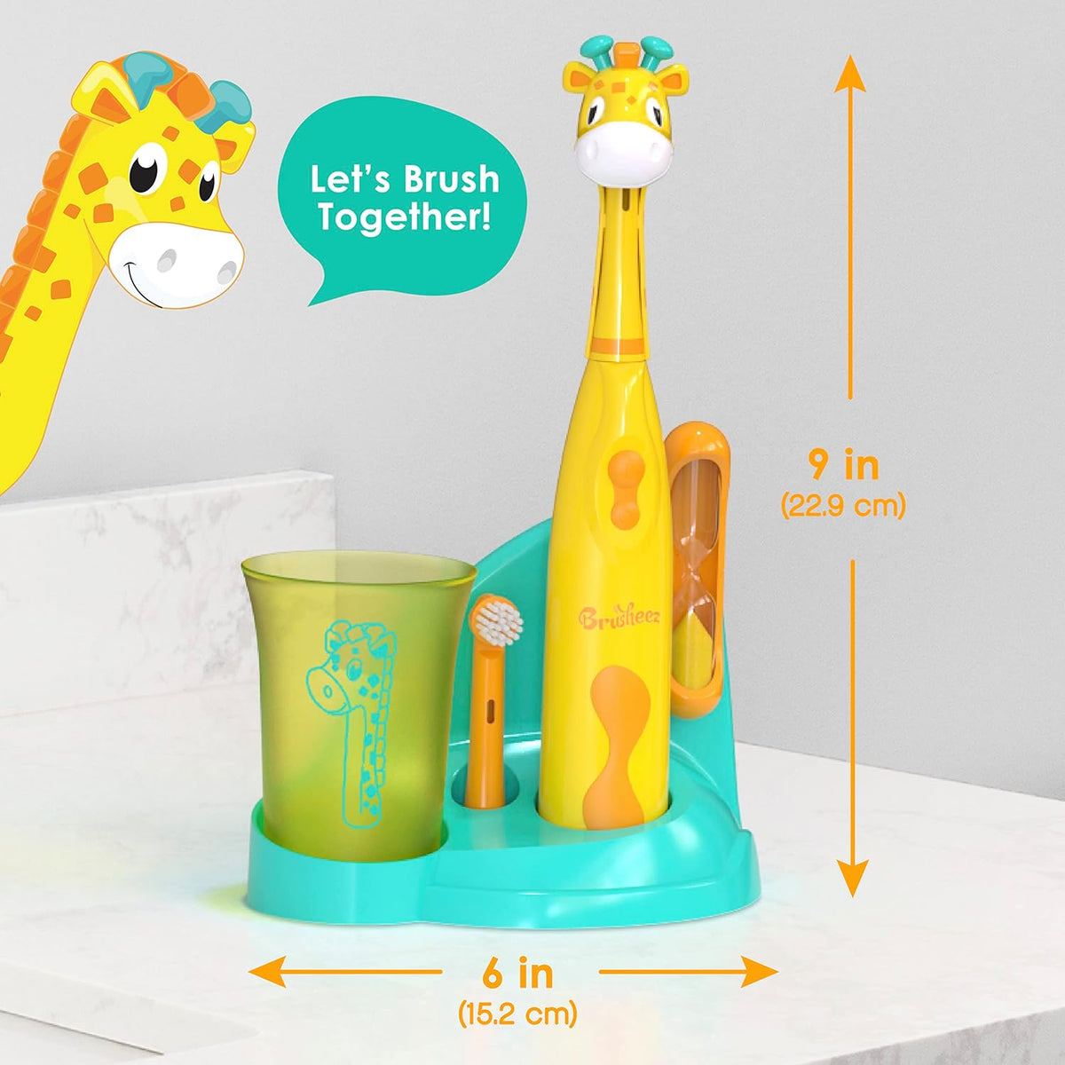 Brusheez Kids’ Electric Toothbrush Set - Safe & Effective for Ages 3+ - Parent Tested & Approved