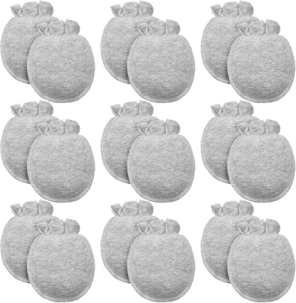 9 Pairs Newborn Baby Boys Girls Mittens 0-6 Months Infant Toddler Mittens No Scratch Solid Color