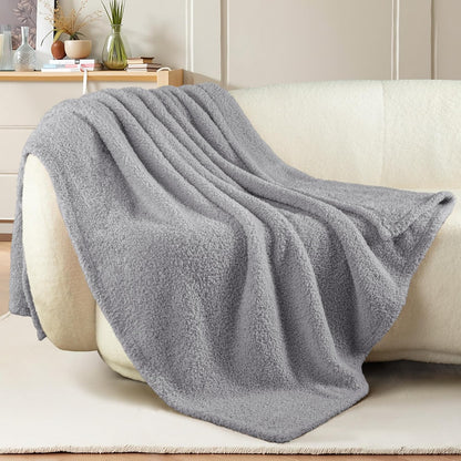 Exclusivo Mezcla Fleece Throw Blanket for Couch Sofa, Soft Warm and Fluffy Blankets for Women Men