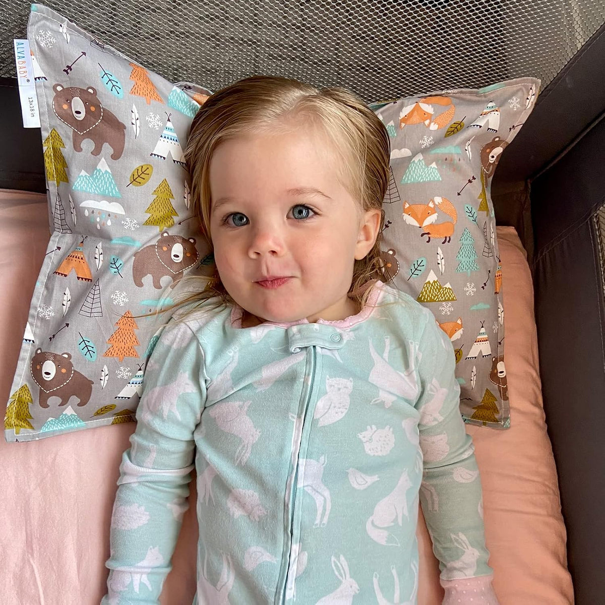 ALVABABY Toddler Pillowcases 2 Pack Organic Cotton Kids Pillow Cover Fit 13"x 18" or 14"x20"
