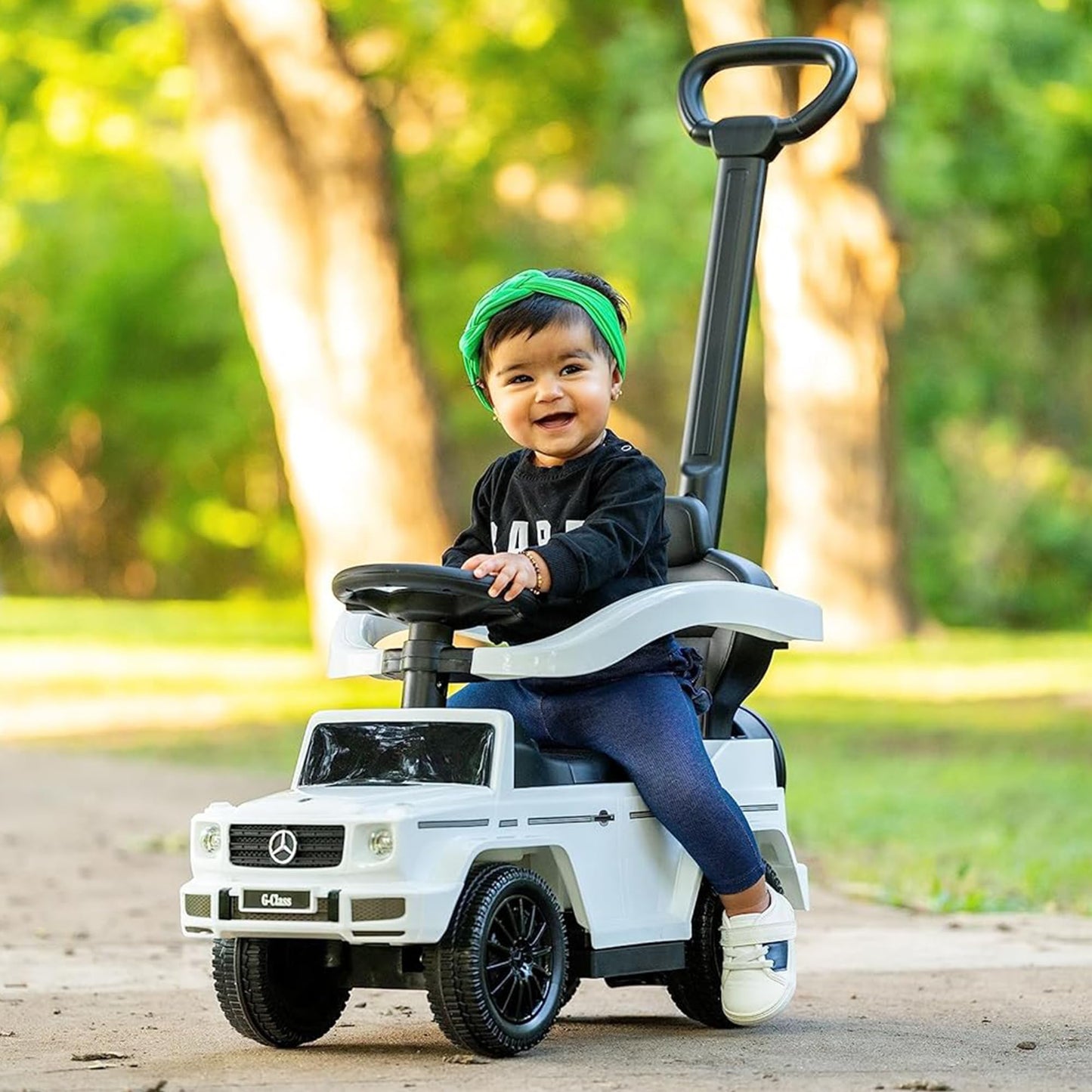 Best Ride On Cars Kids Outdoor Stroller Mercedes G-Wagon for Toddlers 1 to 3 Years Old with Music