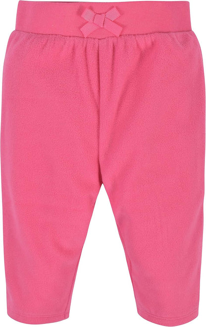 Gerber Baby Girls' 4-Pack Microfleece Pants