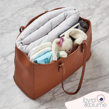 Byrd & Blume Round Baby Play Mat, Organic Cotton Soft Padded Nursery Floor Mat, Safe Hypoallergenic