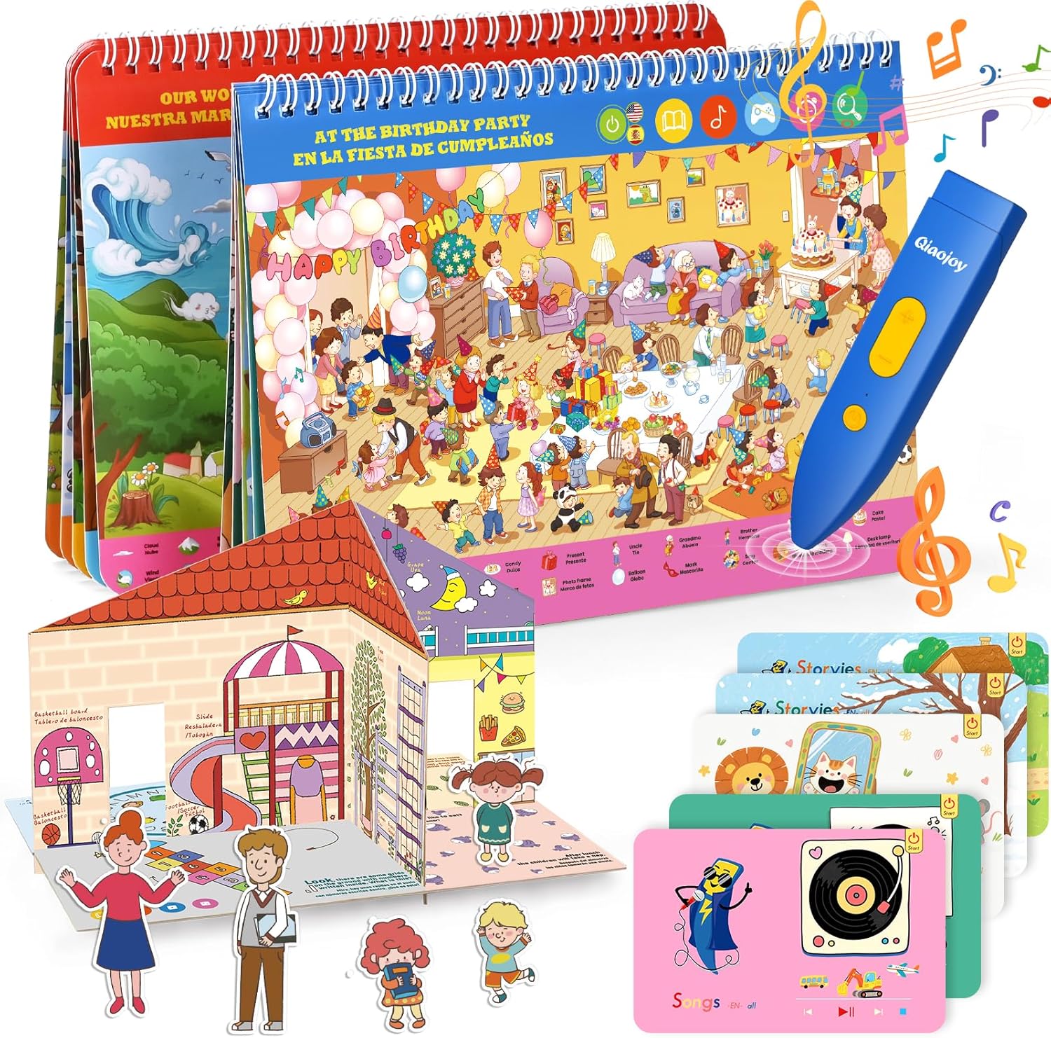 Interactive Search and Find Activity Books for Kids Ages 3-5, Toddler Travel Games Toys for Car