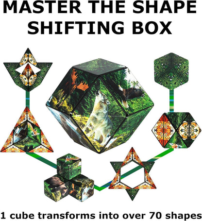 SHASHIBO Shape Shifting Box - Award-Winning, Patented Fidget Cube w/ 36 Rare Earth Magnets
