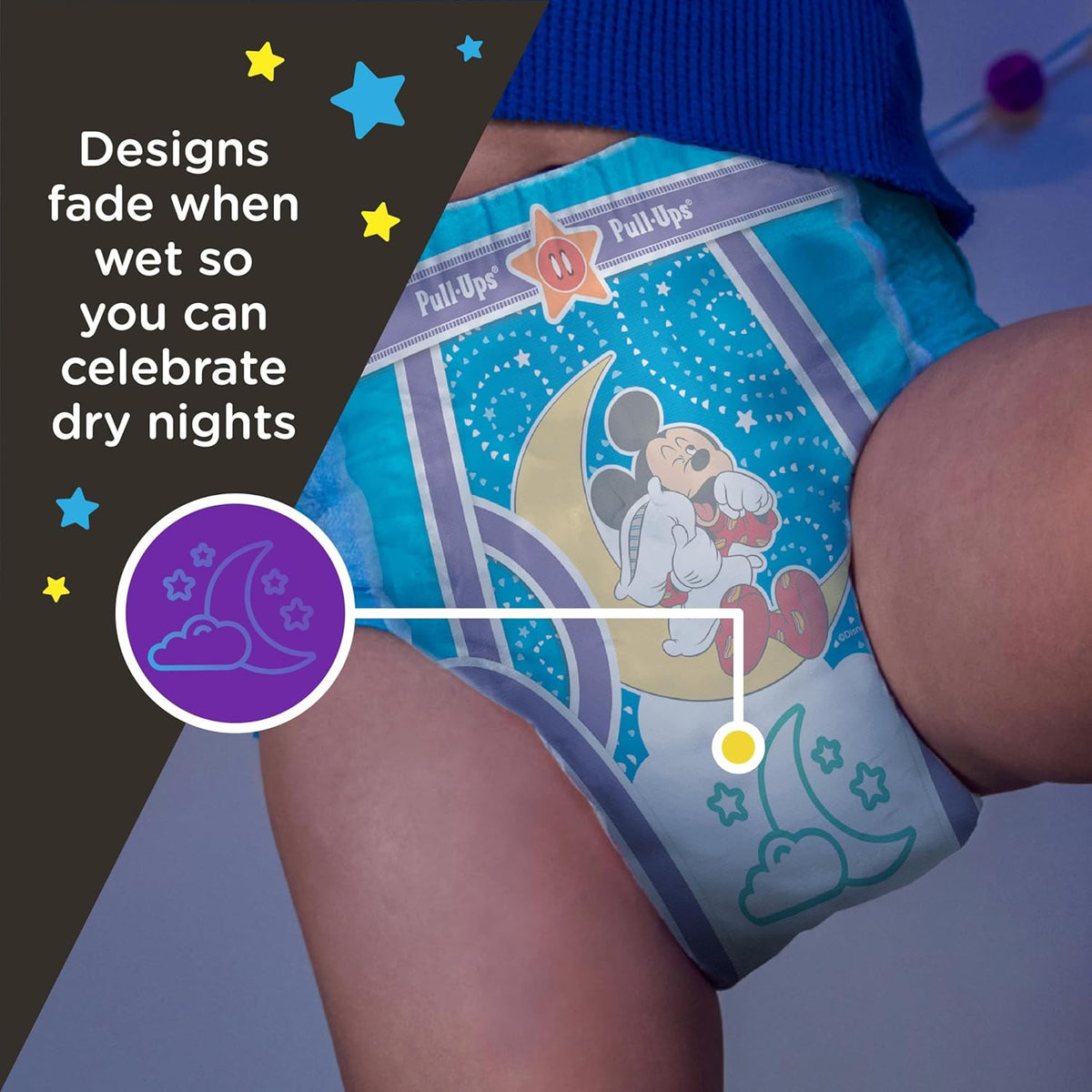 Pull-Ups Boys' Night Time Potty Training Pants, Size 3T-4T Overnight Training Underwear (32-40