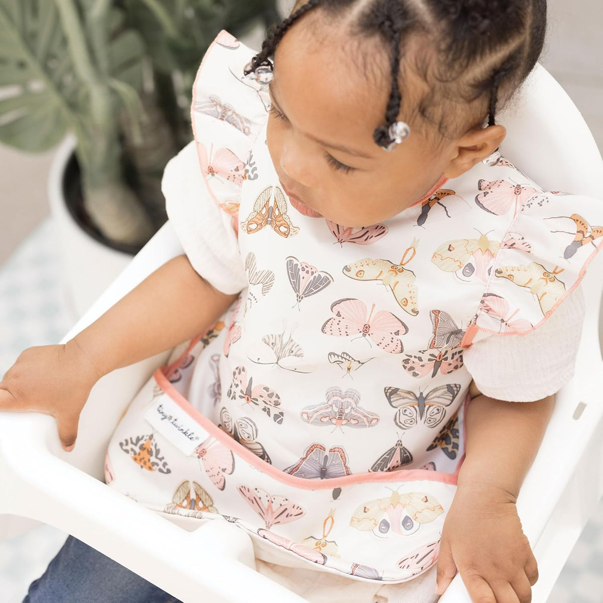 Tiny Twinkle Mess Proof Baby Bib - Waterproof & Lightweight Baby-Led Weaning Apron | 100% Recycled