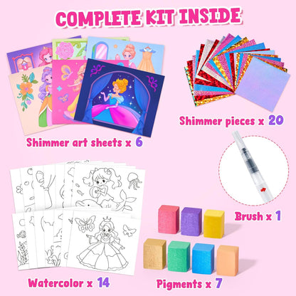 JoyCat Paint with Water Coloring Books, Art & Craft Activity, Princess No Mess Art for Kids Ages