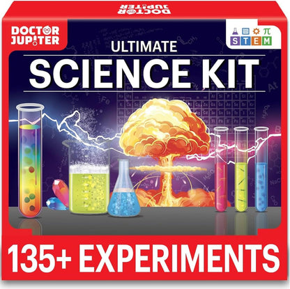 Doctor Jupiter Ultimate Science Kit, Chemistry Set for Kids Ages 8-9-10-11-12-13-14 | Birthday Gift