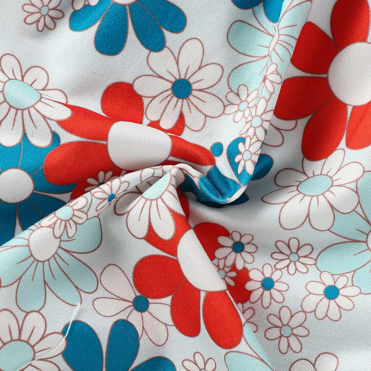 WZTYYDS Toddler Baby Girl Summer Clothes Floral Romper Tie-Up Strap Halter Jumpsuit Infant Summer