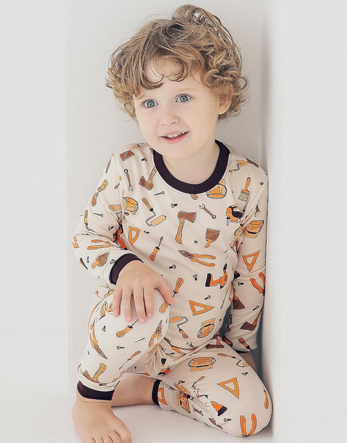VAENAIT BABY 6M-12Y Kids Unisex Girls & Boys Soft Comfy Modal Tencel Sleepwear Pajamas 2pcs or 4pcs