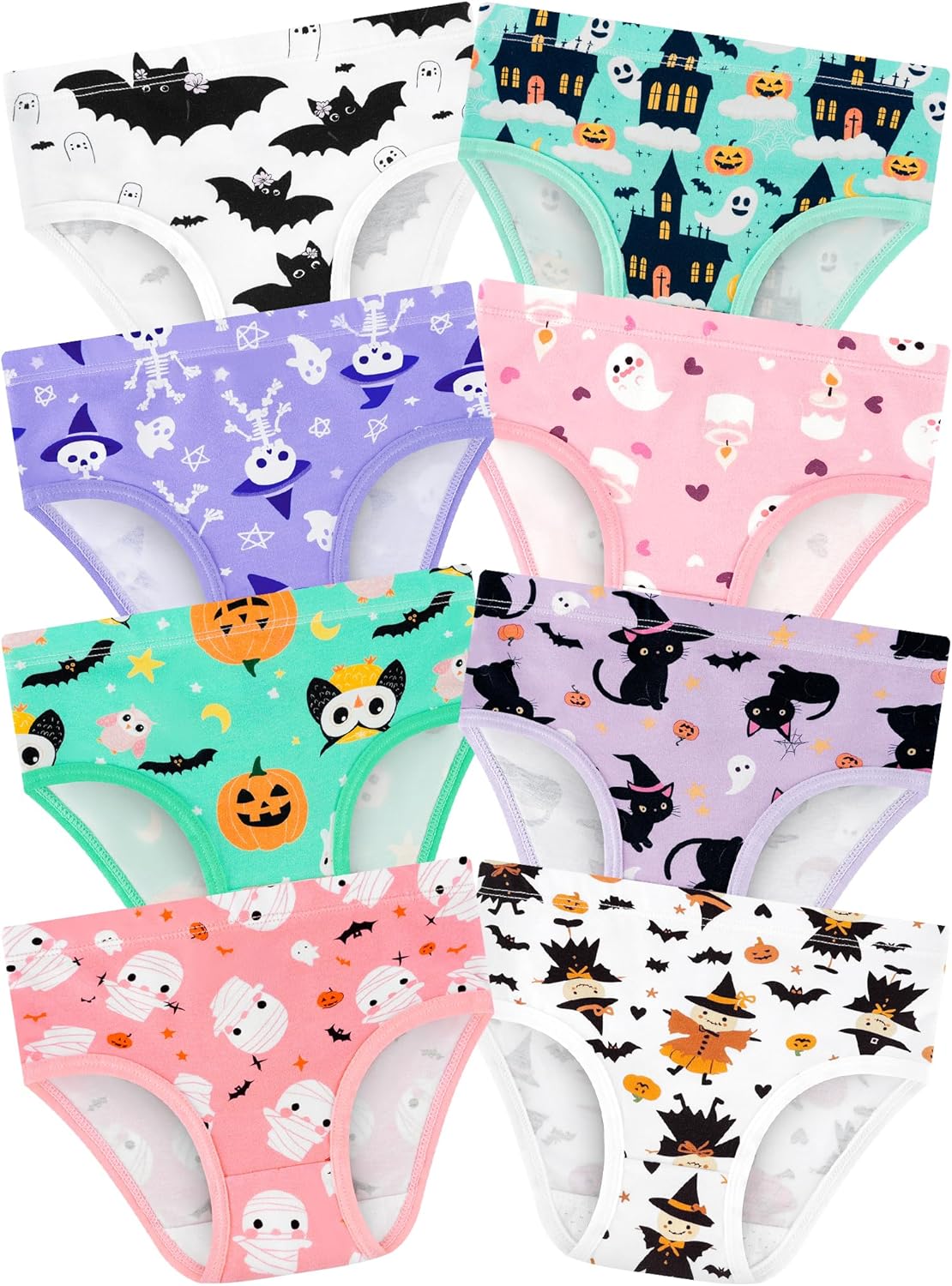 Girls' Underwear,Soft Cotton Tagless Panties for Toddlers' & Little Kids' Comfort,Breathable