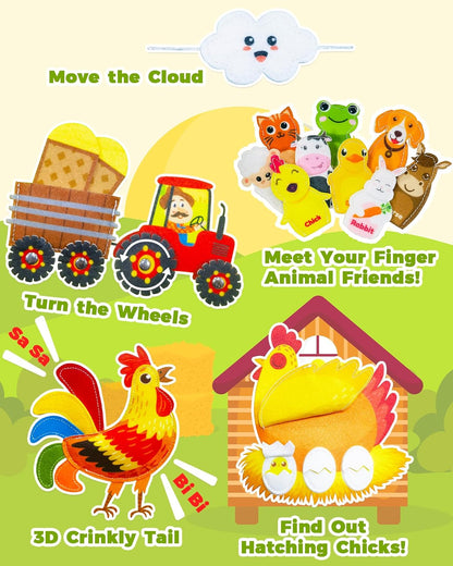 Busy Book for Toddlers 1-3, Montessori Toys for 1 2 Year Old Boy Girl Birthday Gifts, Busy Board