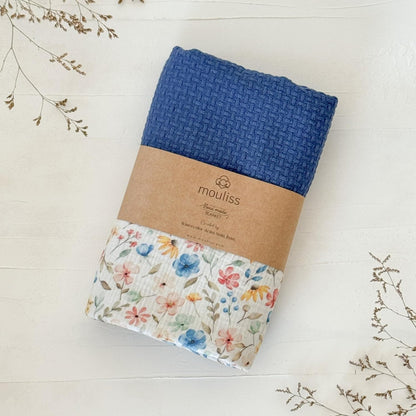 Personalized Baby Blanket with Name – Handmade 100% Organic Cotton Newborn Gift | Custom Knit