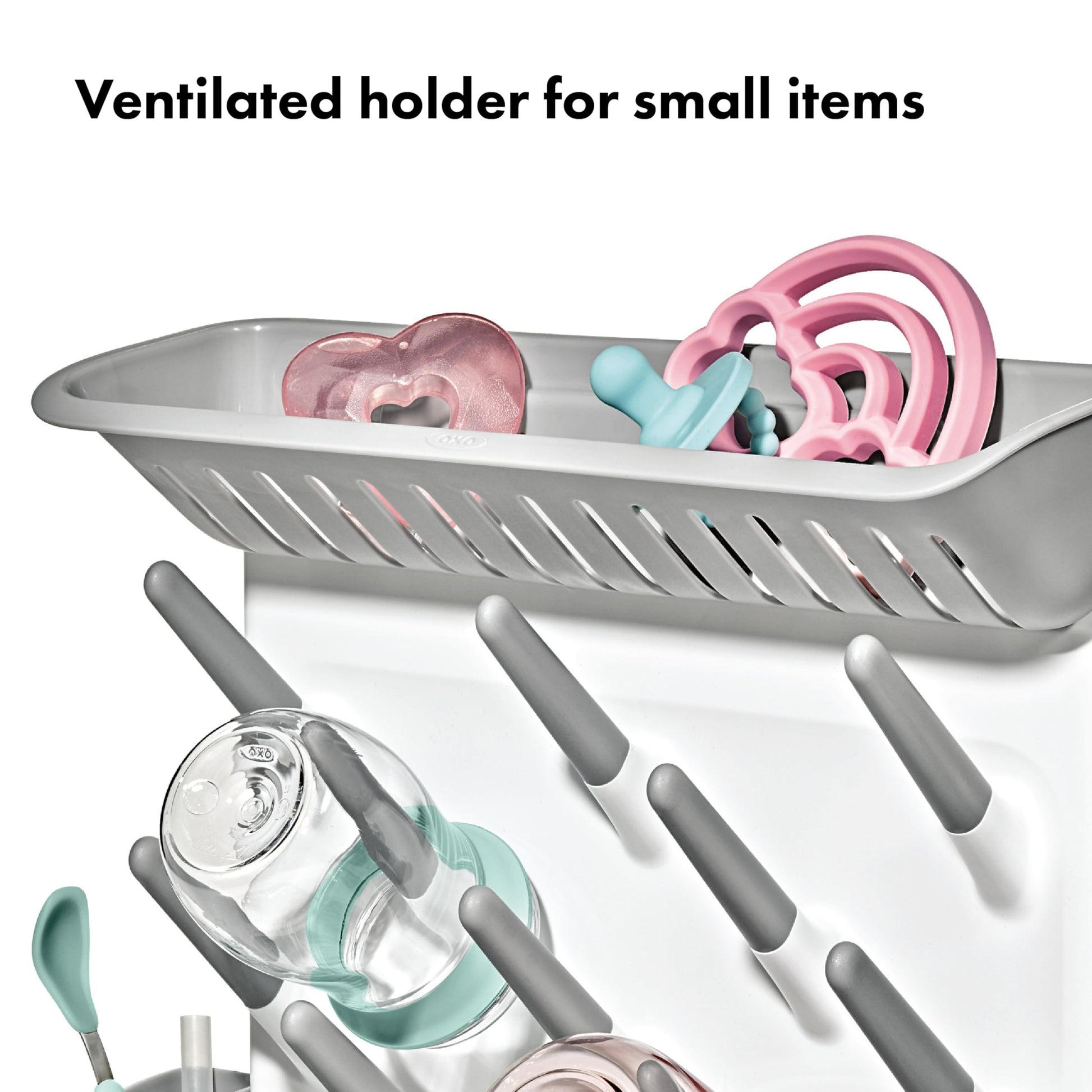 Expandable Drying Rack for Baby Bottles, Saves Counter Space, Fits Newborn and Breastfeeding