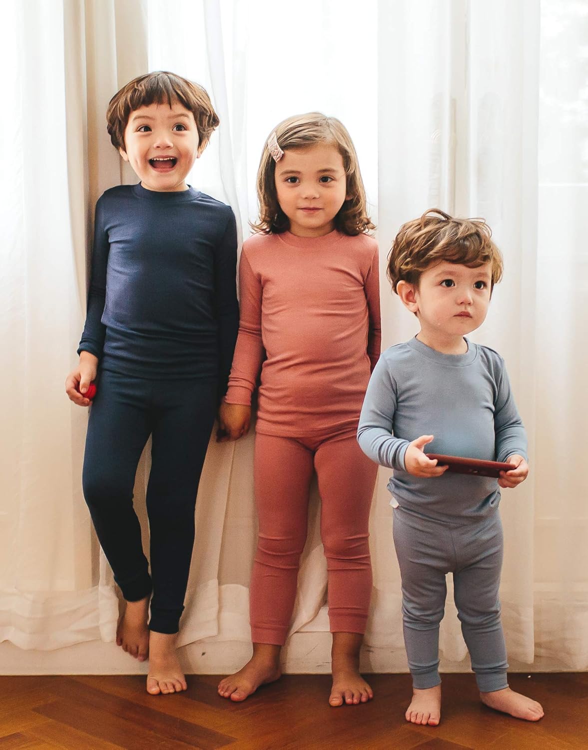 VAENAIT 6M-12Y Toddler Toddler Kids Toddler Girls Boys Soft Comfy Modal Tencel Solid Raglan