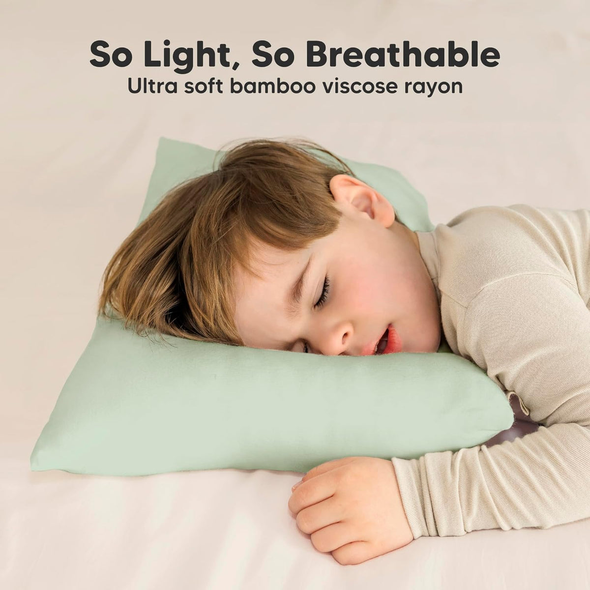 Toddler Pillow with Pillowcase - 13x18 My Little Cuddly Pillow, Viscose Derived From Bamboo Nursery