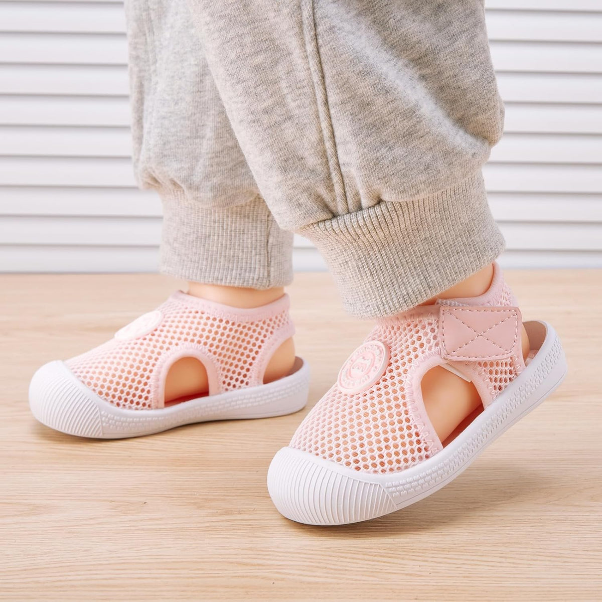 BMCiTYBM Baby Boy Girl Closed Toe Summer Sandals Lightweight Shoes Infant Non-Slip First Walking