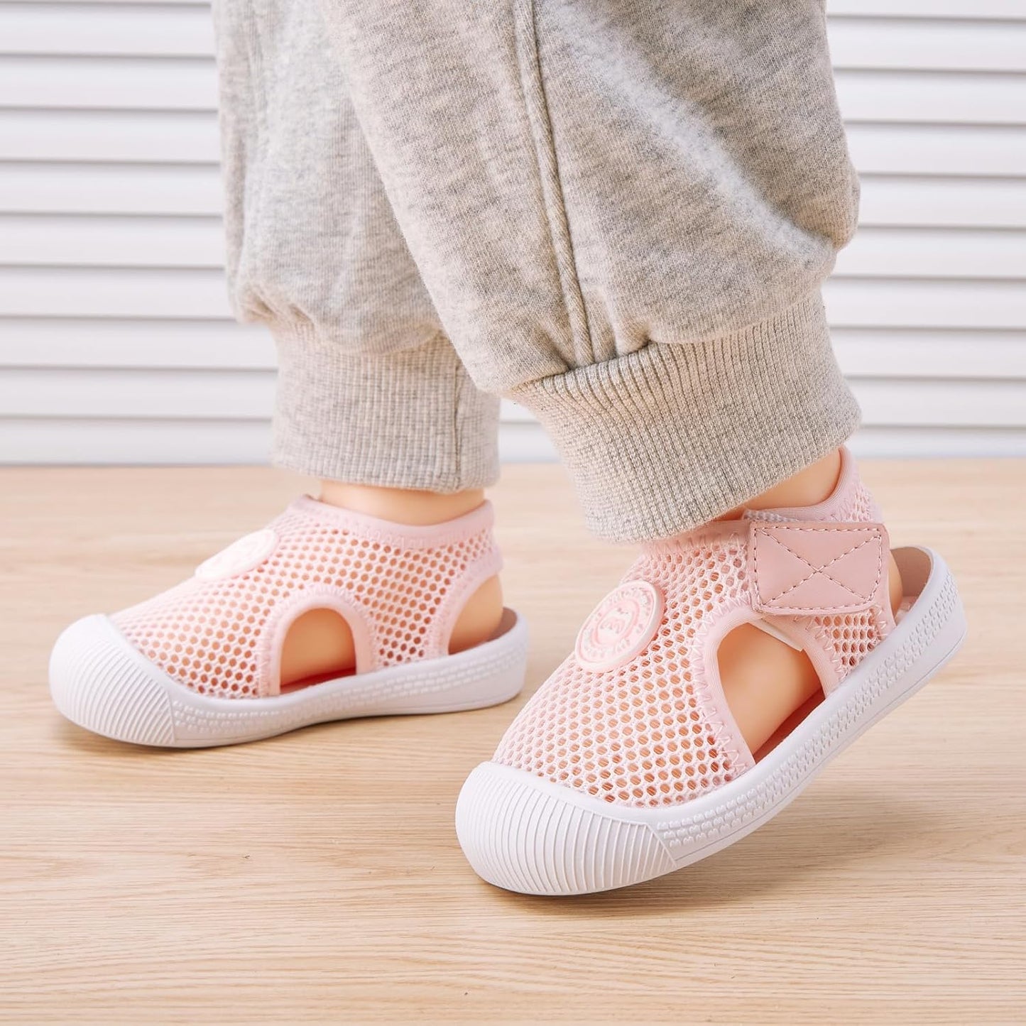 BMCiTYBM Baby Boy Girl Closed Toe Summer Sandals Lightweight Shoes Infant Non-Slip First Walking