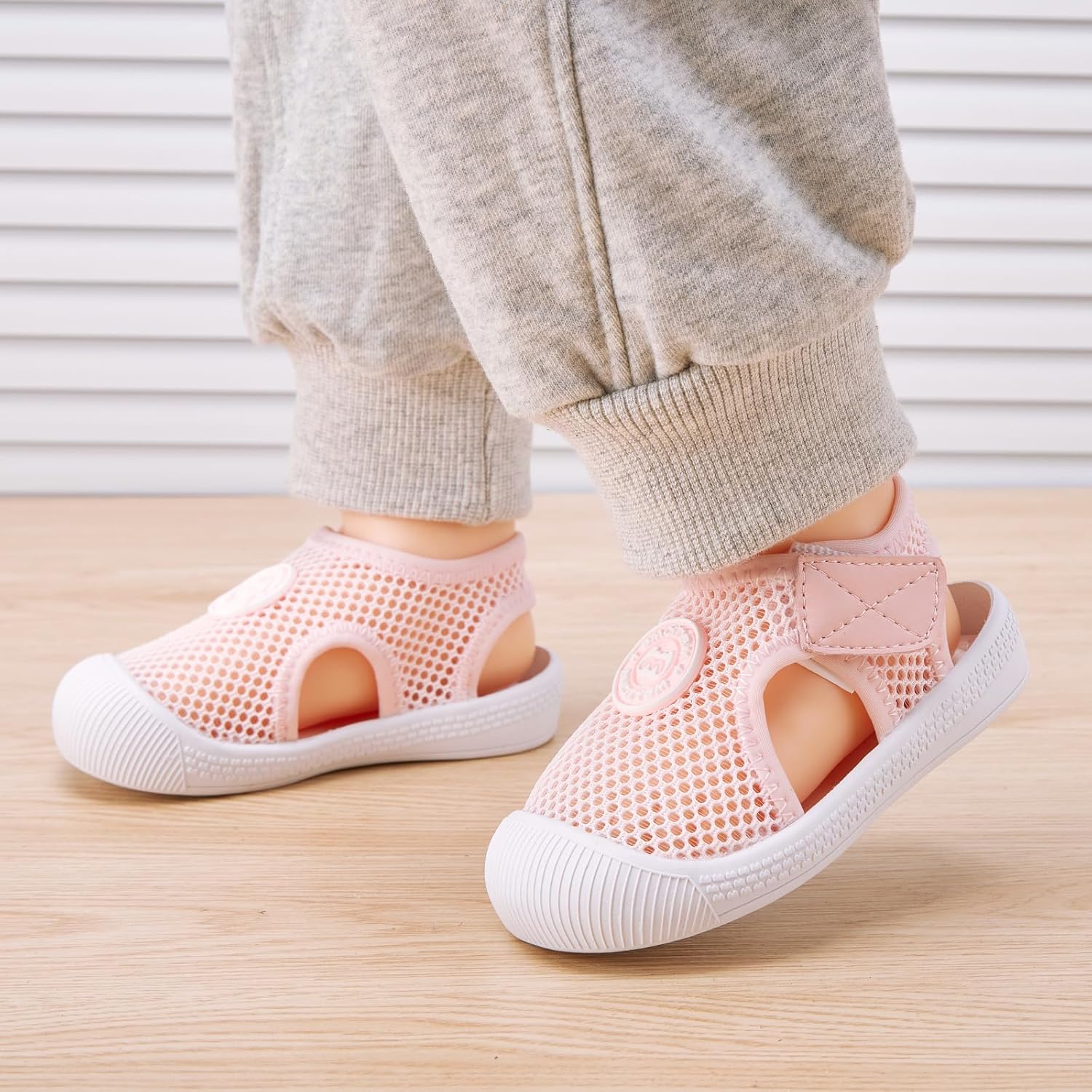 BMCiTYBM Baby Boy Girl Closed Toe Summer Sandals Lightweight Shoes Infant Non-Slip First Walking