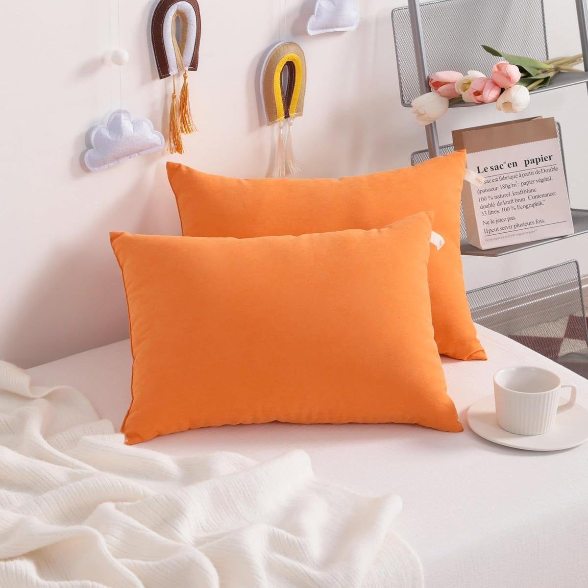 NTBAY Toddler Pillows, Down Alternative 13"x18" Pillows, Machine Washable - Soft and Breathable