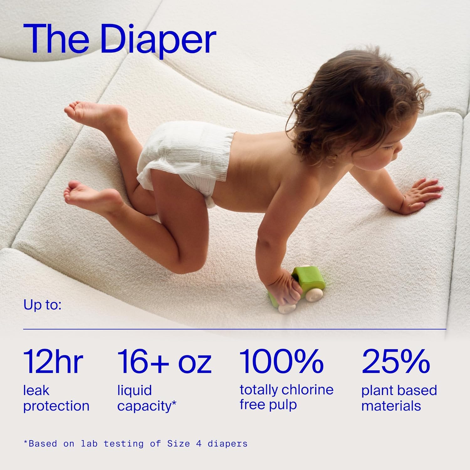 Coterie Baby Wipes + Diapers Kit, Size 2 Diapers (186 Count) & 12 Pack (672 Count) Baby Wipes with