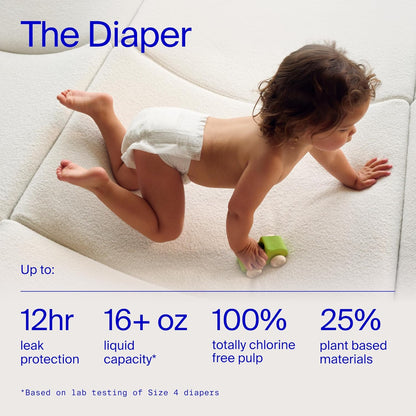 Coterie Baby Wipes + Diapers Kit, Size 2 Diapers (186 Count) & 12 Pack (672 Count) Baby Wipes with