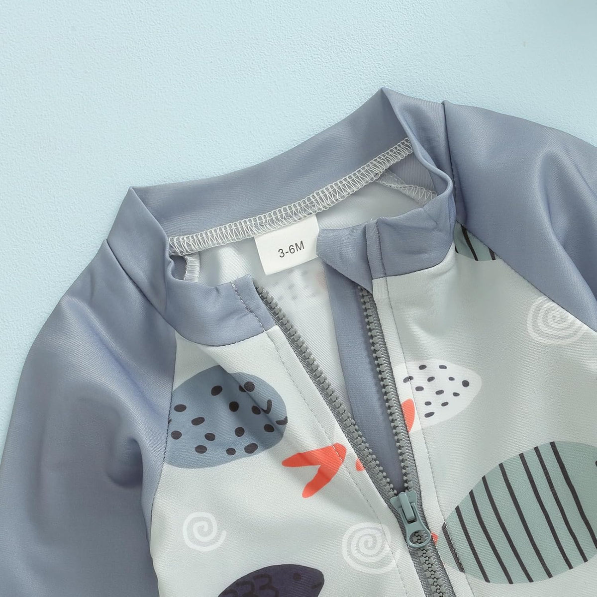 Hnyenmcko Baby/Toddler Boy Rash Guard Swimsuit Long Sleeve One Piece Zipper Swimwear Sunsuit Infant