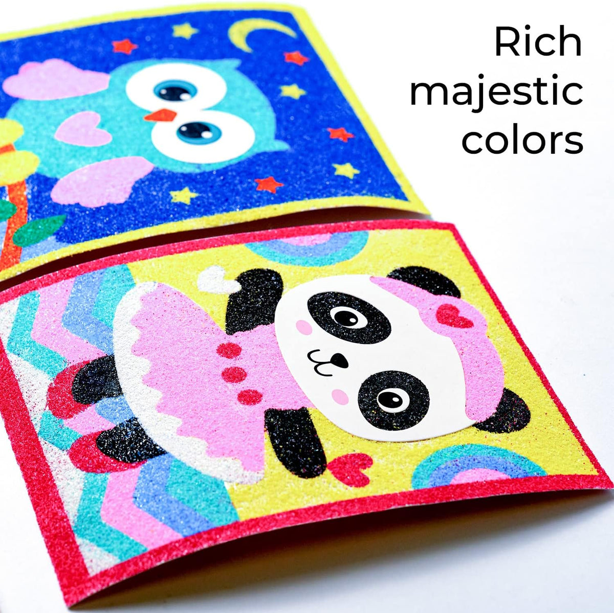 Sand Art Pictures Craft Sand - Сolor Sand Painting - Color Splash Sand Art Pictures Kids - Sticker
